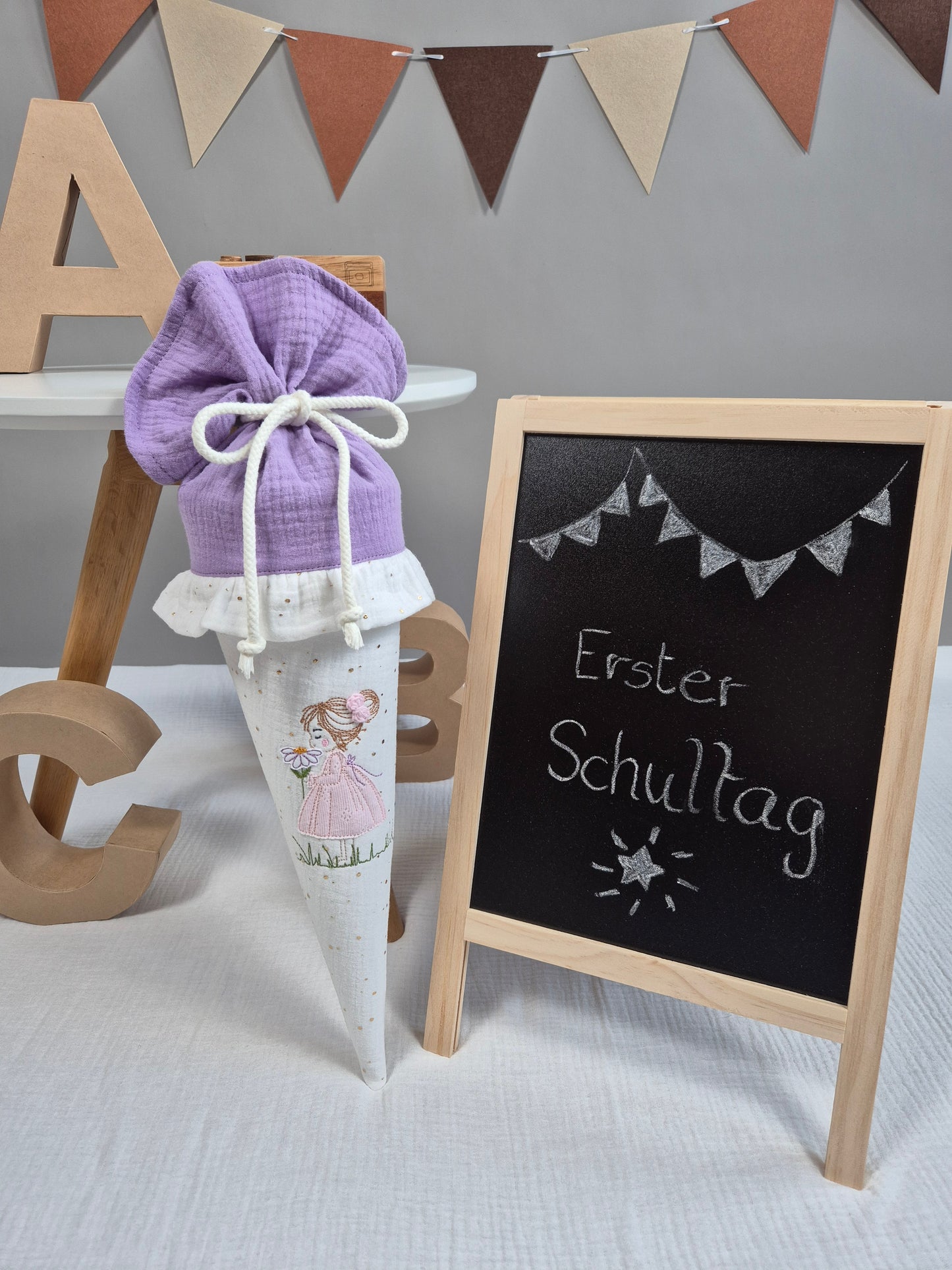 Geschwisterschultüte Blumenmädchen