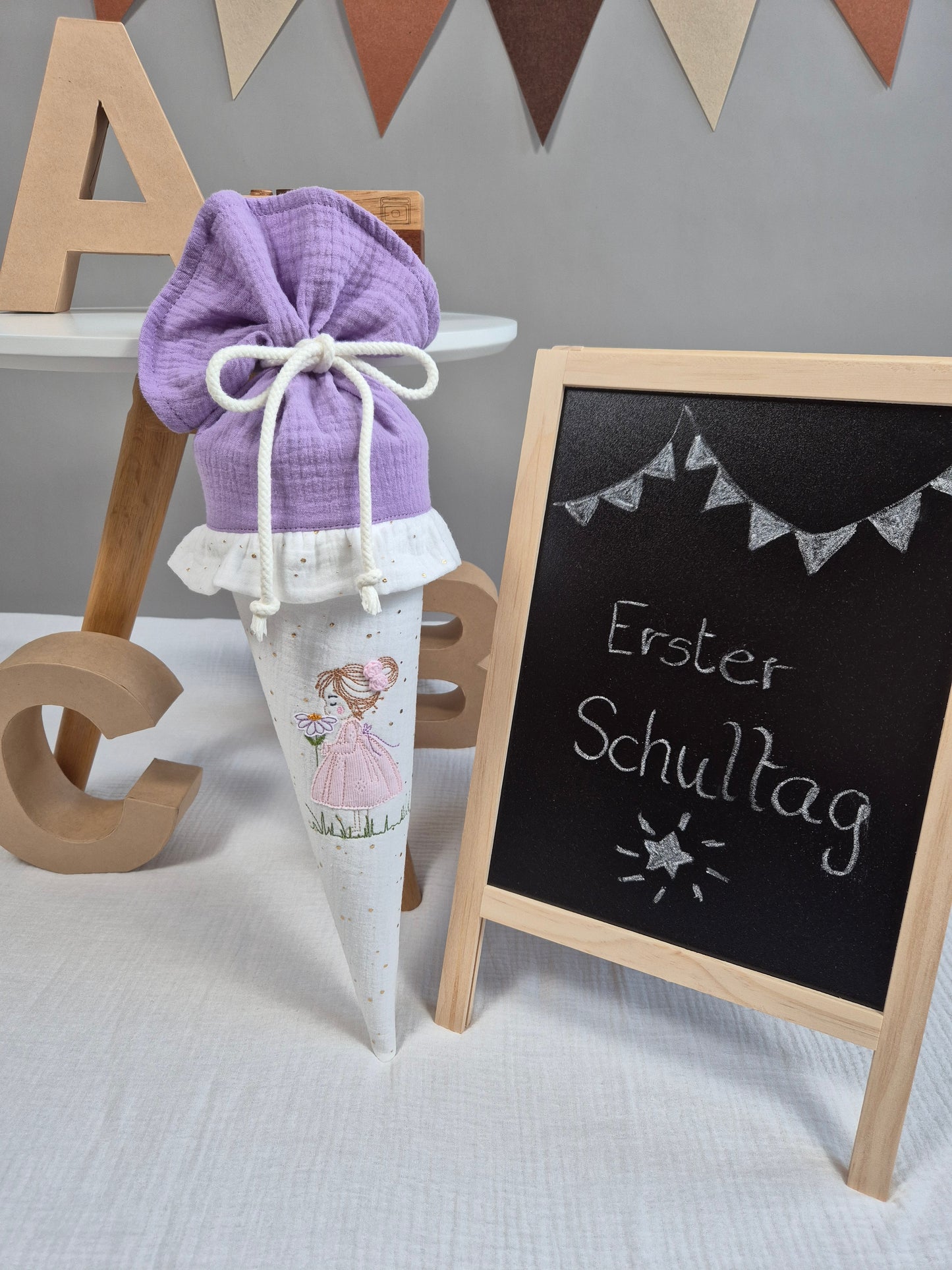 Geschwisterschultüte Blumenmädchen