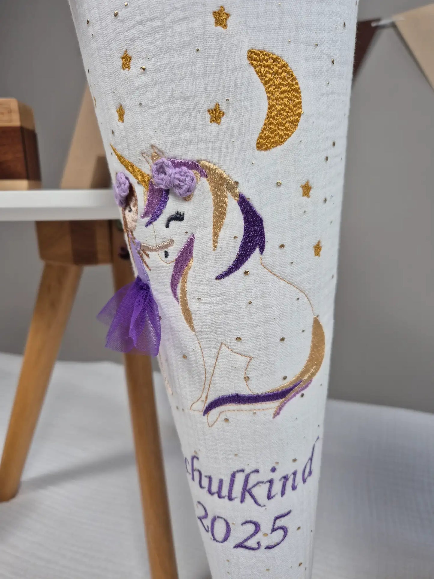 Schultüte Mädchen mit Einhorn
